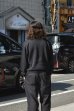 画像8: alvana（アルヴァナ）WASHI SKIPPER L/S KNIT（和紙スキッパーL/Sニット）/ Black（ブラック）