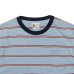 画像3: felco（フェルコ） S/S Crew Pocket Tee（S/SクルーポケットTシャツ）”CRESER STRIPE" / L,Blue-White×Burgundy Stripe（ライトブルー-ホワイト×バーガンディストライプ）