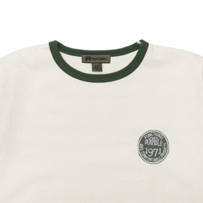画像3: Nigel Cabourn(ナイジェル・ケーボン)Baseball Wappen T-Shirt(ベースボールワッペンTシャツ)/ Ivory×Green(アイボリー×グリーン)