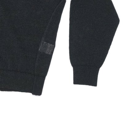 画像5: alvana（アルヴァナ）WASHI SKIPPER L/S KNIT（和紙スキッパーL/Sニット）/ Black（ブラック）