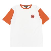 Nigel Cabourn（ナイジェル・ケーボン）Baseball Wappen T-Shirt（ベースボールワッペンTシャツ）/ Off White×Orange（オフホワイト×オレンジ）
