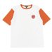 画像1: Nigel Cabourn（ナイジェル・ケーボン）Baseball Wappen T-Shirt（ベースボールワッペンTシャツ）/ Off White×Orange（オフホワイト×オレンジ） (1)