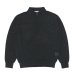 画像1: alvana（アルヴァナ）WASHI SKIPPER L/S KNIT（和紙スキッパーL/Sニット）/ Black（ブラック） (1)