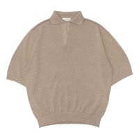alvana（アルヴァナ）WASHI SKIPPER S/S KNIT（和紙スキッパーS/Sニット）/ ECRE（エクリュ）
