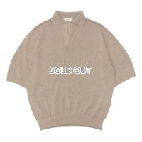 alvana（アルヴァナ）WASHI SKIPPER S/S KNIT（和紙スキッパーS/Sニット）/ ECRE（エクリュ）