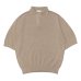 画像1: alvana（アルヴァナ）WASHI SKIPPER S/S KNIT（和紙スキッパーS/Sニット）/ ECRE（エクリュ） (1)