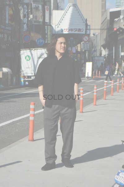 画像7: blurhms ROOTSTOCK（ブラームスルーツストック）Rough&Smooth Thermal Over-Neck S/S（ラフ&スムースサーマルオーバーネックシャツS/S）/ Black（ブラック）