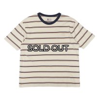 felco（フェルコ） S/S Crew Pocket Tee（S/SクルーポケットTシャツ）”CRESER STRIPE" / Natural-Blue×Mastard Stripe（ナチュラル-ブルー×マスタードストライプ）