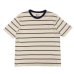 画像1: felco（フェルコ） S/S Crew Pocket Tee（S/SクルーポケットTシャツ）”CRESER STRIPE" / Natural-Blue×Mastard Stripe（ナチュラル-ブルー×マスタードストライプ） (1)