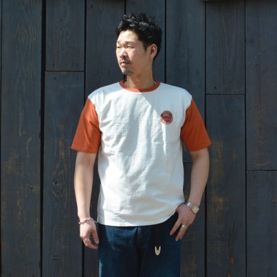 画像7: Nigel Cabourn(ナイジェル・ケーボン)Baseball Wappen T-Shirt(ベースボールワッペンTシャツ)/ Ivory×Green(アイボリー×グリーン)