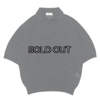 alvana（アルヴァナ）WASHI SKIPPER S/S KNIT（和紙スキッパーS/Sニット）/ Black（ブラック）