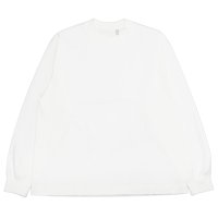 KAPTAIN SUNSHINE（キャプテンサンシャイン）Suvin Supima Tube Long Sleeve Tee Heavy（スビンスーピマチューブロングスリーブヘビーTシャツ）"SUVIN SUPIMA TUBE JERSEY HEAVY" / White（ホワイト）
