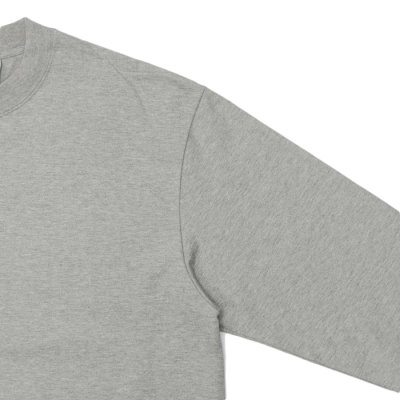 画像4: KAPTAIN SUNSHINE（キャプテンサンシャイン）Suvin Supima Tube Long Sleeve Tee Heavy（スビンスーピマチューブロングスリーブヘビーTシャツ）"SUVIN SUPIMA TUBE JERSEY HEAVY" / Feather Grey（フェザーグレー）