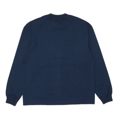画像2: KAPTAIN SUNSHINE（キャプテンサンシャイン）Suvin Supima Tube Long Sleeve Tee Heavy（スビンスーピマチューブロングスリーブヘビーTシャツ）"SUVIN SUPIMA TUBE JERSEY HEAVY" / Steel Navy（スティールネイビー）