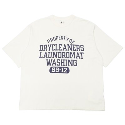 画像1: blurhms ROOTSTOCK（ブラームスルーツストック）88-12 Print Tee WIDE（88-12プリントTシャツワイド）"NOT-WASHING-TON" / Ivory（アイボリー）