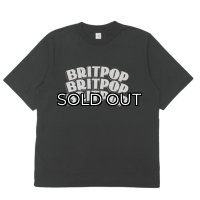 blurhms ROOTSTOCK（ブラームスルーツストック）BRITPOP Print Tee STANDARD（ブリットポップ プリントTシャツ"スタンダード"）/ INK Black×Ivory（インクブラック×アイボリー）
