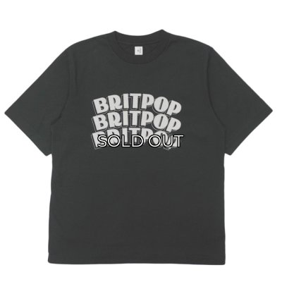 画像1: blurhms ROOTSTOCK（ブラームスルーツストック）BRITPOP Print Tee STANDARD（ブリットポップ プリントTシャツ"スタンダード"）/ INK Black×Ivory（インクブラック×アイボリー）