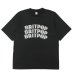 画像1: blurhms ROOTSTOCK（ブラームスルーツストック）BRITPOP Print Tee STANDARD（ブリットポップ プリントTシャツ"スタンダード"）/ INK Black×Ivory（インクブラック×アイボリー） (1)