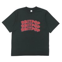blurhms ROOTSTOCK（ブラームスルーツストック）BRITPOP Print Tee STANDARD（ブリットポップ プリントTシャツ"スタンダード"）/ INK Black×Red（インクブラック×レッド）