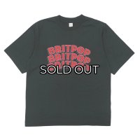 blurhms ROOTSTOCK（ブラームスルーツストック）BRITPOP Print Tee STANDARD（ブリットポップ プリントTシャツ"スタンダード"）/ INK Black×Red（インクブラック×レッド）
