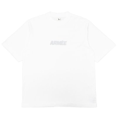 画像1: blurhms ROOTSTOCK（ブラームスルーツストック）Print Tee STANDARD（プリントTシャツスタンダード）"ARMEE" / White×Grey Reflector（ホワイト×グレーリフレクター）