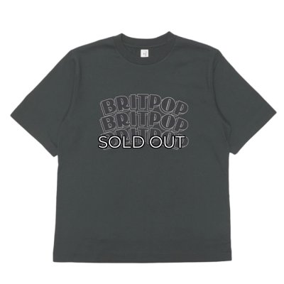 画像1: blurhms ROOTSTOCK（ブラームスルーツストック）BRITPOP Print Tee STANDARD（ブリットポップ プリントTシャツ"スタンダード"）/ INK Black×Black（インクブラック×ブラック）