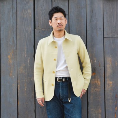 画像9: 【PointUp10%11/10迄】Y'2 LEATHER（ワイツーレザー）DEER SKIN ROUNDED HEM CAR COAT（ディアスキン カーコート）"Spring Edition" / Cream（クリーム）