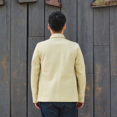 画像11: 【PointUp10%11/10迄】Y'2 LEATHER（ワイツーレザー）DEER SKIN ROUNDED HEM CAR COAT（ディアスキン カーコート）"Spring Edition" / Cream（クリーム）