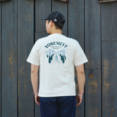 画像9: BARNS OUTFITTERS (バーンズアウトフィッターズ) Tough Neck S/S Print T-Shirt (タフネックプリントTシャツ) "YOSEMITE" / Black(ブラック)