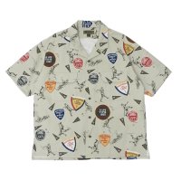 Nigel Cabourn（ナイジェル・ケーボン）OPEN COLLAR SHIRT（オープンカラーシャツ）"BB&CRIC" / Grey（グレー）