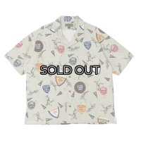Nigel Cabourn（ナイジェル・ケーボン）OPEN COLLAR SHIRT（オープンカラーシャツ）"BB&CRIC" / Grey（グレー）