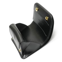 他の写真3: WILD SWANS（ワイルドスワンズ）CASA（カーサ）コンパクトウォレット/Black（ブラック）"シェルコードバン"×Black（ブラック）"サドルプルアップ"