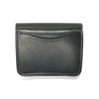 画像2: WILD SWANS（ワイルドスワンズ）CASA（カーサ）コンパクトウォレット/Black（ブラック）"シェルコードバン"×Black（ブラック）"サドルプルアップ"