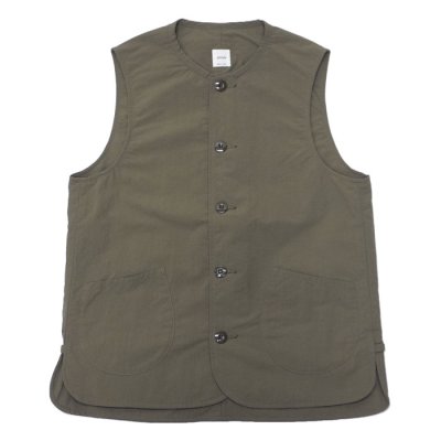 画像1: ARAN（アラン）VEST（ベスト）”Nylon Rip weather" / Olive（オリーブ） 