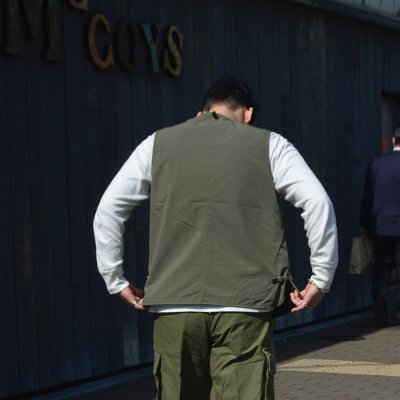 画像11: ARAN（アラン）VEST（ベスト）”ナイロンタッサー" / Black（ブラック） 