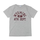 Champion（チャンピオン）77QS SHORT SLEEVE T-SHIRT（77QS ショートスリーブTシャツ）"TURE OF ARCHIVES" / Grey×Red（グレー×レッド）