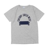 Champion（チャンピオン）77QS SHORT SLEEVE T-SHIRT（77QS ショートスリーブTシャツ）"TURE OF ARCHIVES" / Grey×Blue（グレー×ブルー）