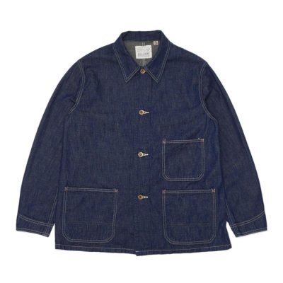 画像1: FULL COUNT（フルカウント）Denim Chore Jacket （デニムチョアジャケット）"10.5oz PW Military Denim" / Indigo Blue（インディゴブルー）