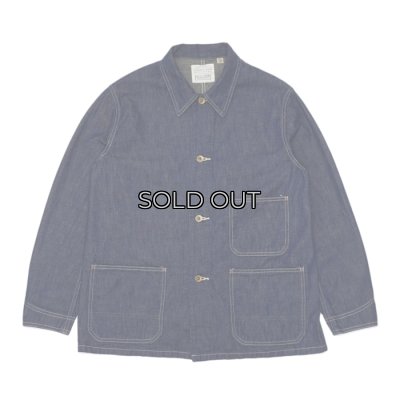 画像1: FULLCOUNT（フルカウント）#2105-1 Denim Chore Jacket （デニムチョアジャケット）"10.5oz PW Military Denim" / Indigo Blue（インディゴブルー）