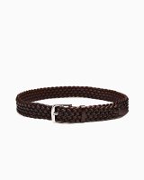 BEORMA（ベオーマ）28mm BASKET WEAVE PLAITED BELT（28mmメッシュベルト）/ Dk.Brown（ダークブラウン）