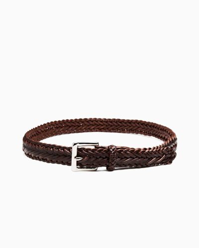 画像1: BEORMA（ベオーマ）34mm HERRINGBONE PLAITED BELT（34mmメッシュベルト）/ Dk.Brown（ダークブラウン）