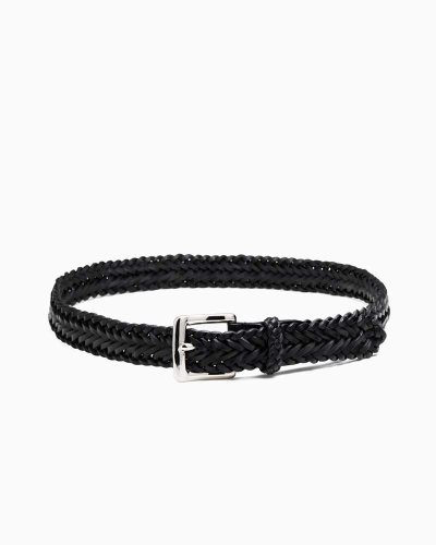 画像1: BEORMA（ベオーマ）34mm HERRINGBONE PLAITED BELT（34mmメッシュベルト）/ Black（ブラック）