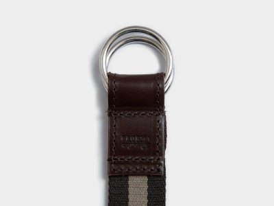 画像6: BEORMA(ベオーマ)W RING 25mm WEBBING BELT(ダブルリング25mmウェビングベルト)/ Brown×Beige(ブラウン×ベージュ)