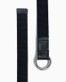 画像1: BEORMA（ベオーマ）W RING 25mm WEBBING BELT（ダブルリング25mmウェビングベルト）/ Black（ブラック） (1)