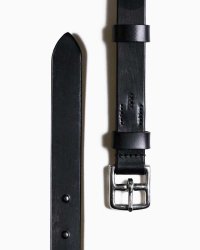 BEORMA（ベオーマ）BRIDLE LEATHER 22mm DOUBLE LOOP BELT（ブライドルレザー22mmダブルループベルト）/ Black（ブラック）