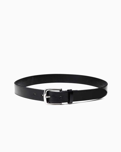 画像1: BEORMA（ベオーマ）BRIDLE LEATHER 28mm UNLINED BELT（ブライドルレザー28mmアンラインドベルト）/ Black（ブラック）