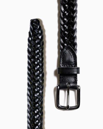 画像1: BEORMA（ベオーマ）25mm INTERLINKED PLAITED BELT（25mmメッシュベルト）/ Black（ブラック）
