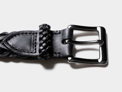 画像4: BEORMA（ベオーマ）34mm HERRINGBONE PLAITED BELT（34mmメッシュベルト）/ Dk.Brown（ダークブラウン）