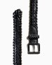 画像1: BEORMA（ベオーマ）34mm HERRINGBONE PLAITED BELT（34mmメッシュベルト）/ Black（ブラック） (1)