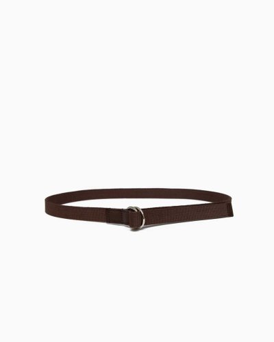 画像2: BEORMA（ベオーマ）W RING 25mm WEBBING BELT（ダブルリング25mmウェビングベルト）/ Brown（ブラウン）